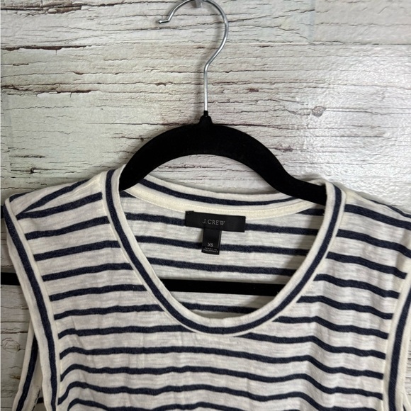 J. Crew Black and White Striped Tank Top size xs - Picture 3 of 7
